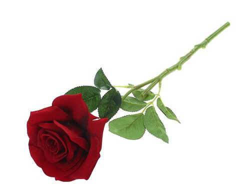 Цветы искусственные "Роза Эсперанса" 9*32 см, красная