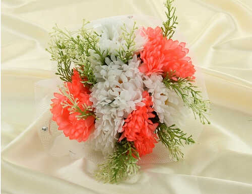 Букет-дублёр для невесты «Маргаритки», бело-розовый