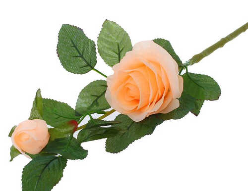 Цветы искусственные "Уральская роза" персиковая